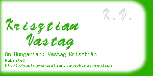 krisztian vastag business card